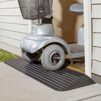 Solid Rubber Threshold Ramp for Silver Spring (1-1/2" Rise)