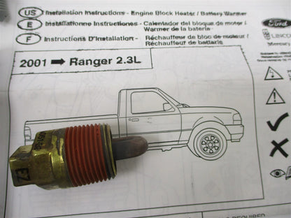 Engine Block Heater Kit for Ford Ranger, Mazda 2.3L Diesel (1L5Z-6D008-AA)