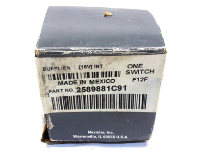 2X Blank 2 Position Orange Rocker Switch for International