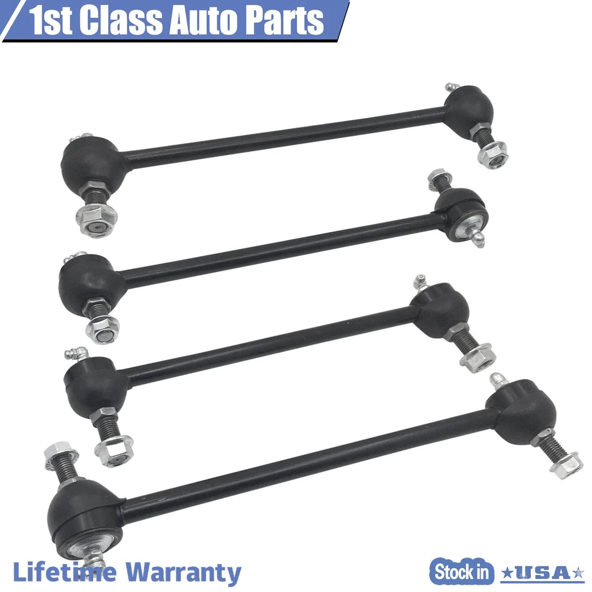 Set of 4 Front Suspension Rear Sway Bar Links for Toyota Camry (2007–2011)