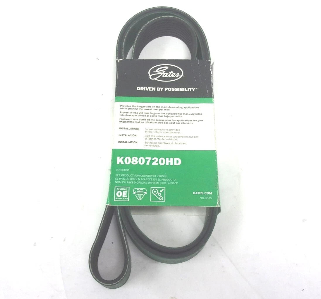 K080720HD Serpentine Heavy Duty Micro-V Belt for Gates (8PK1831)