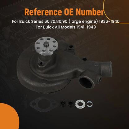 Water Pump for Buick Series 60, 70, 80, 90 (1936–1949) 1393739