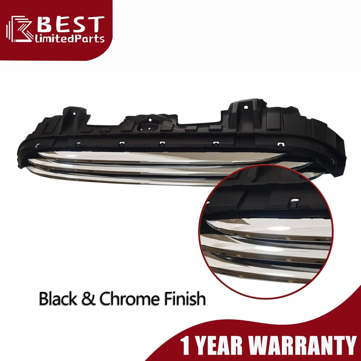 Front Center Chrome Grille for Mini Cooper (2014–2021) MC1200105