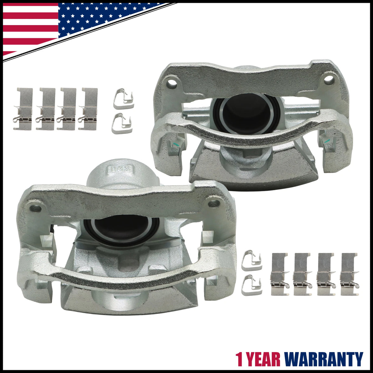 Front Brake Caliper Pair w/ Bracket for Toyota Camry Avalon Lexus ES350 (2007–2017)