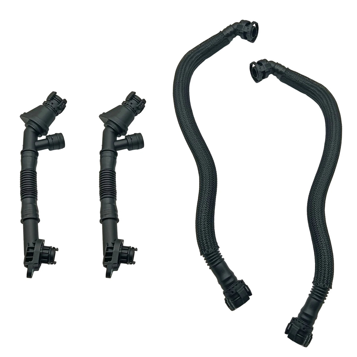 Set of 4 Crankcase Breather Hoses for BMW 550i 650i 750i 750Li X5 X6 (2006–2017)