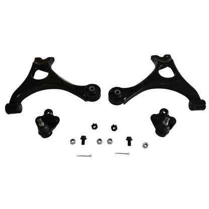 Set of 4 Front Lower Control Arms + Ball Joints for Honda Civic/Acura CSX (2006–2011)