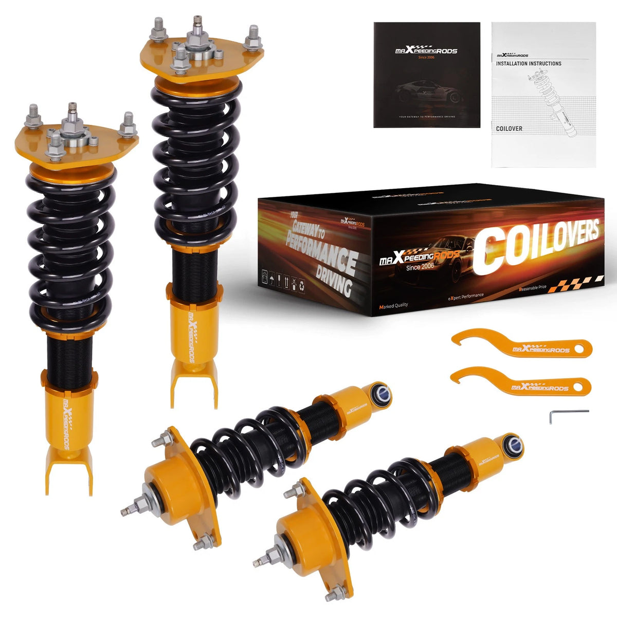 Coilovers 24 Way Damper Adjustable Shocks Kit for Mazda RX-8 (2004–2011)