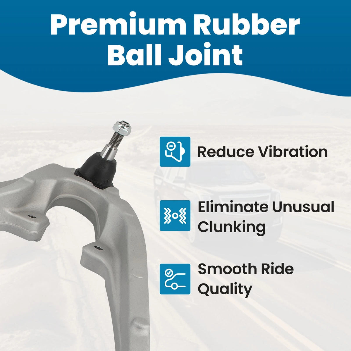 Aluminum Front Lower Control Arm Ball Joint for Silverado Sierra 1500 (2014–2017)