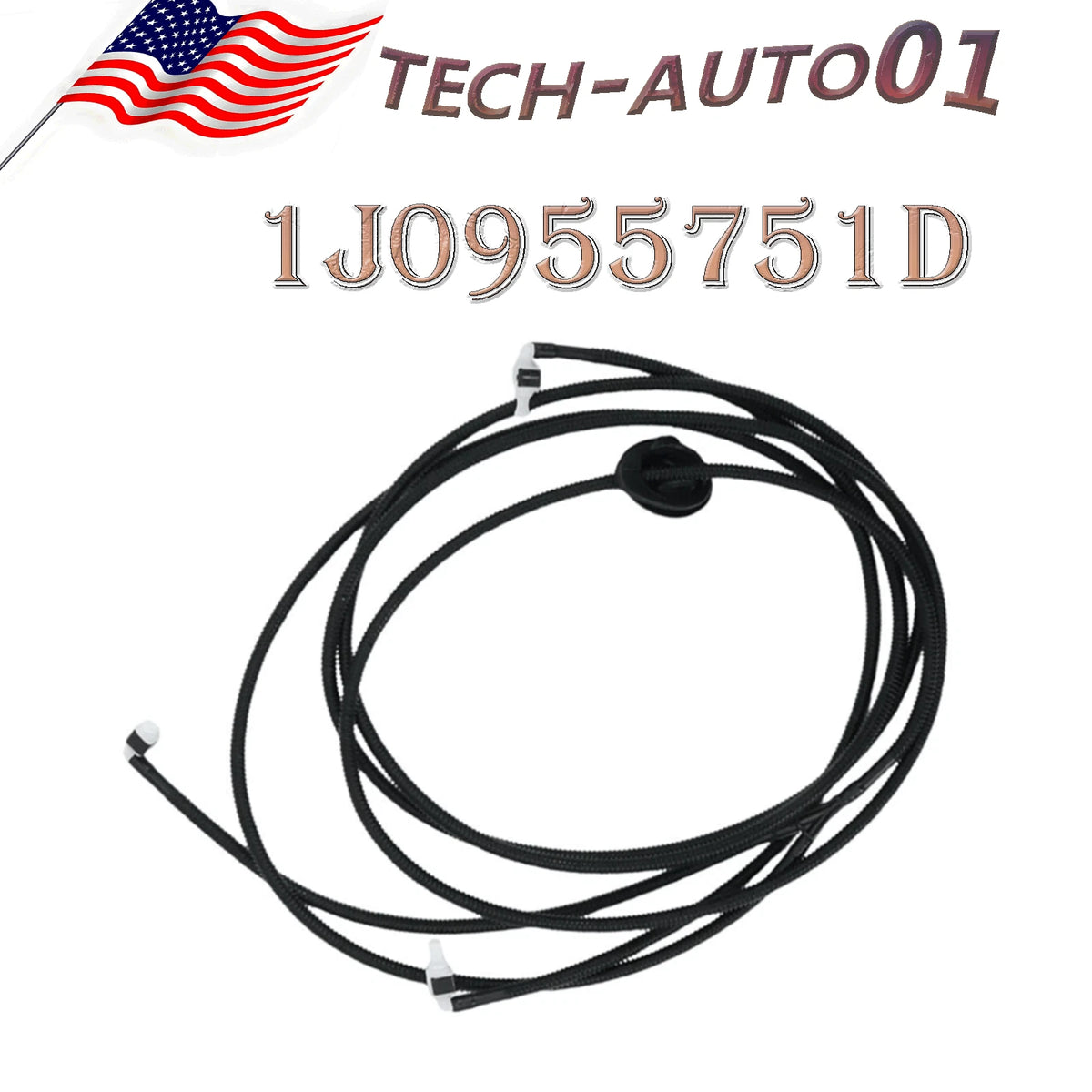 Windshield Wiper Washer Hose for Volkswagen (1J0-955-751-D, 1J0955751D)