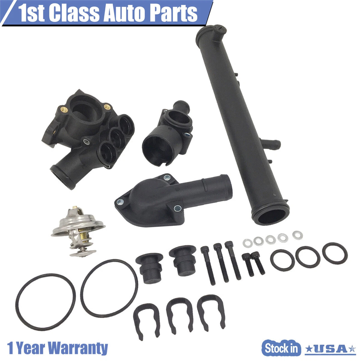 Thermostat Housing Kit for VW Eurovan Golf Jetta Passat Corrado 2.8L (1992–2003) [021121117A]