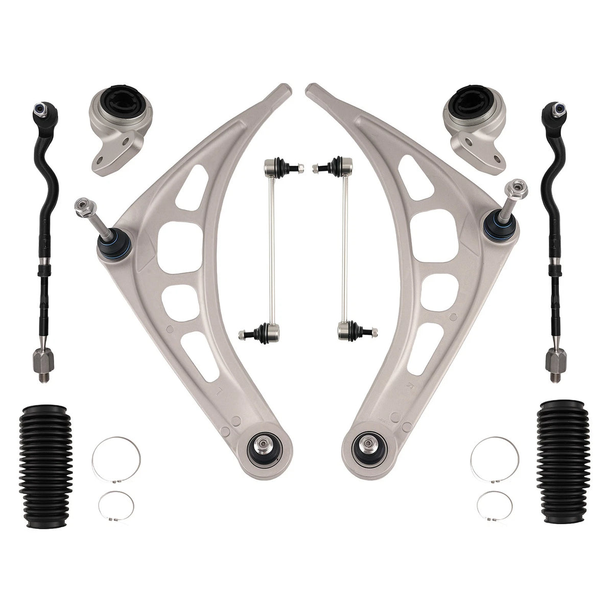 Front Rear Control Arm Assembly for BMW 3-Series E46 Z4 (2000–2006) w/ Ball Joints Tie Rod