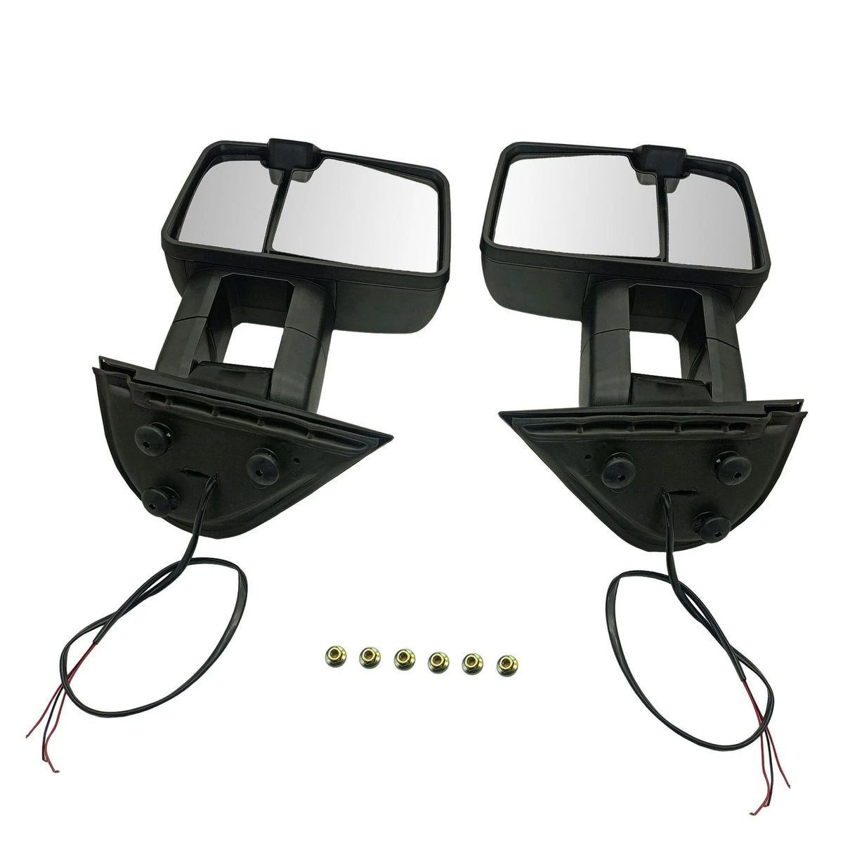 Pair Manual Signal Tow Mirrors for Chevy Silverado/Sierra 1500/2500/3500 (2007–2018)