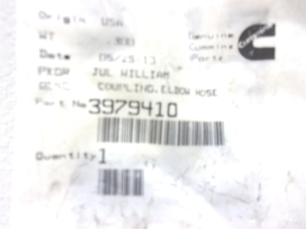 Elbow Hose Coupling for Cummins (3979410)