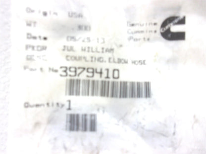 Elbow Hose Coupling for Cummins (3979410)