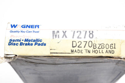 Disc Brake Pad Kit for Wagner MX7278 (NOS)