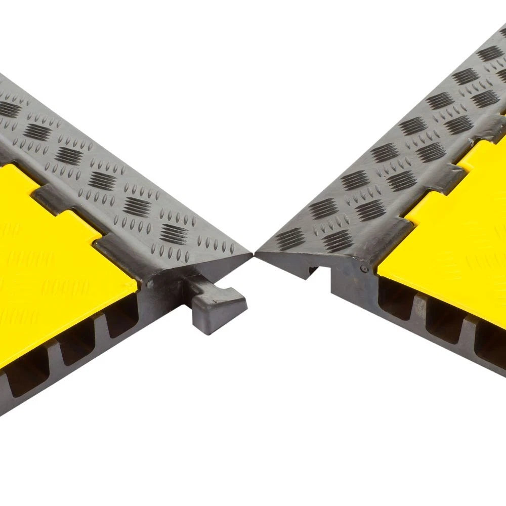 5-Cable Rubber Electrical Snake Cover Ramp for Warehouse