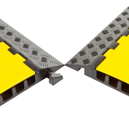 5-Cable Rubber Electrical Snake Cover Ramp for Warehouse