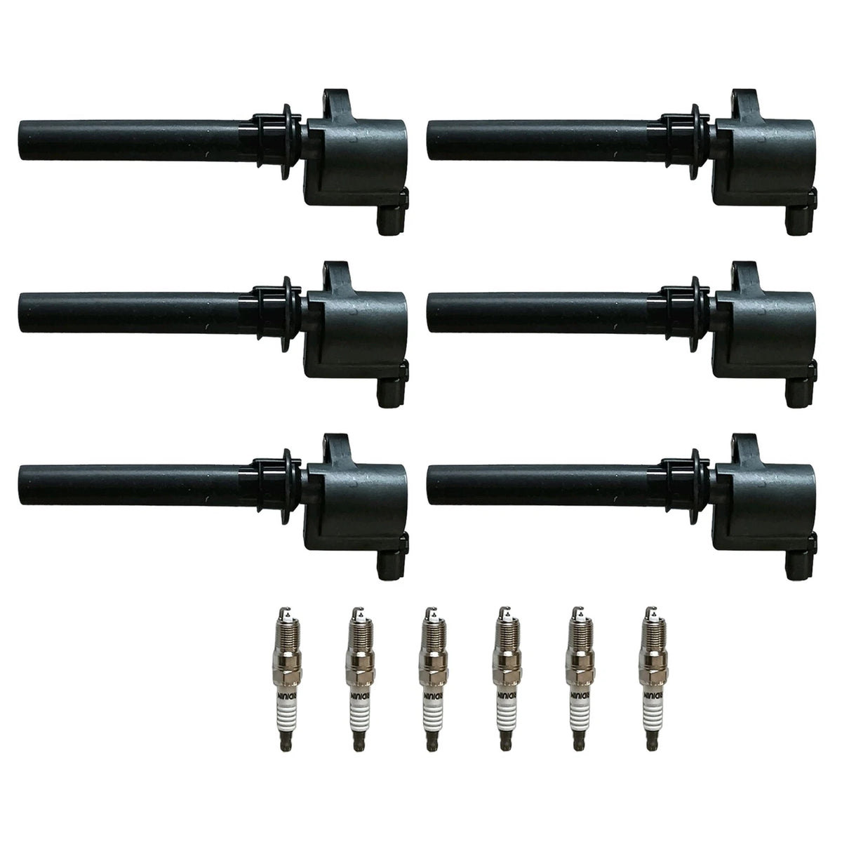 Spark Plugs & Ignition Coils Pack FD502 DG500 for Ford Escape Mazda Mercury (2001–2012)