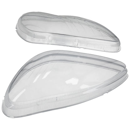 Clear Headlight Cover Set for Mercedes W220 S400 S500 S600 (2002–2006)
