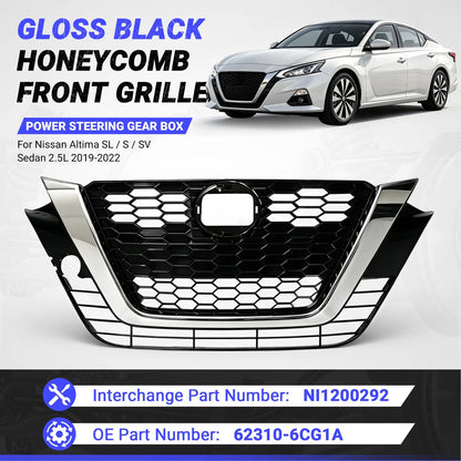 Front Upper Bumper Grille for Nissan Altima (2019–2022) 2.0L 2.5L