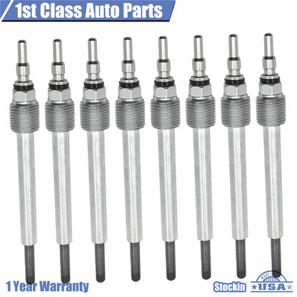 Set of 8 Diesel Glow Plugs for Ford Excursion 6.0L V8 (2004–2010)