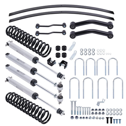 4.5in Lift Kit with Add-a-leaf Springs for Jeep Cherokee XJ (1984–2001)