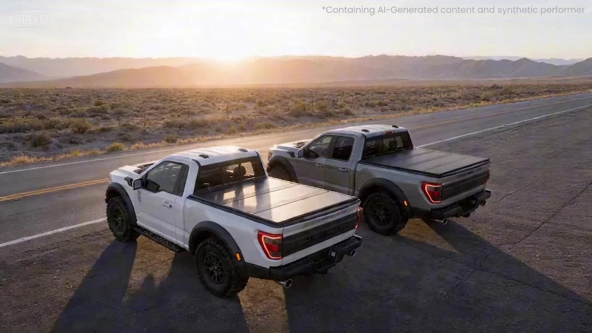 3-Fold Hard Tonneau Cover for Nissan Frontier (2005–2026) FRP Black