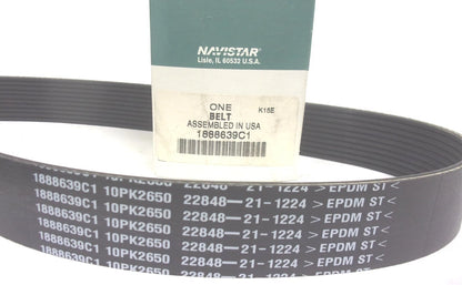 Serpentine V-Ribbed Fan Belt 10PK2650 for International