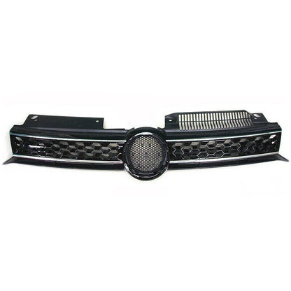Front Grille for VW MK6 Golf/GTI/Jetta SportWagen (2010–2014) - Black Chrome Trim