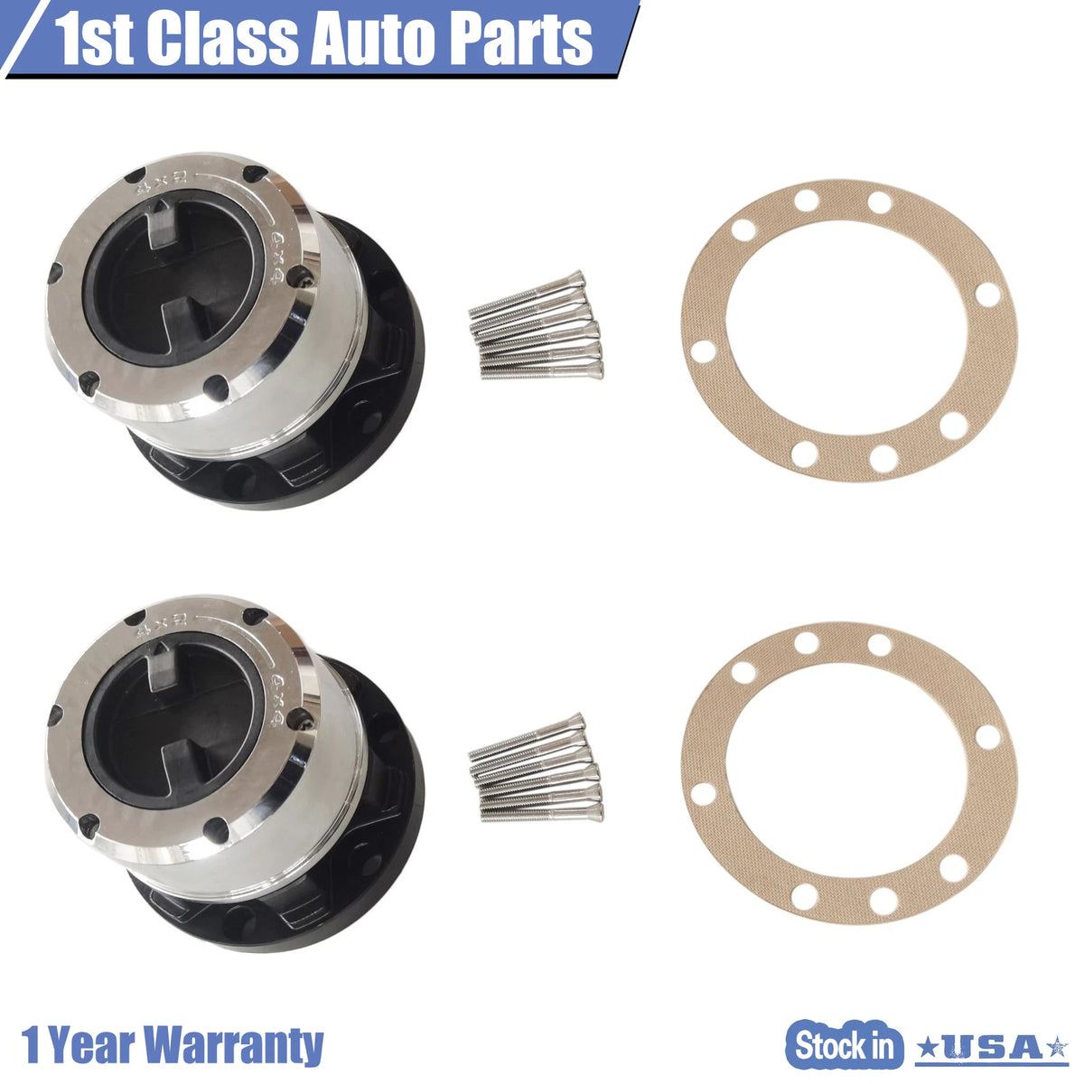 2PC Locking Hubs for Toyota 4Runner Pickup T100 Van (1986–2001) AVM413