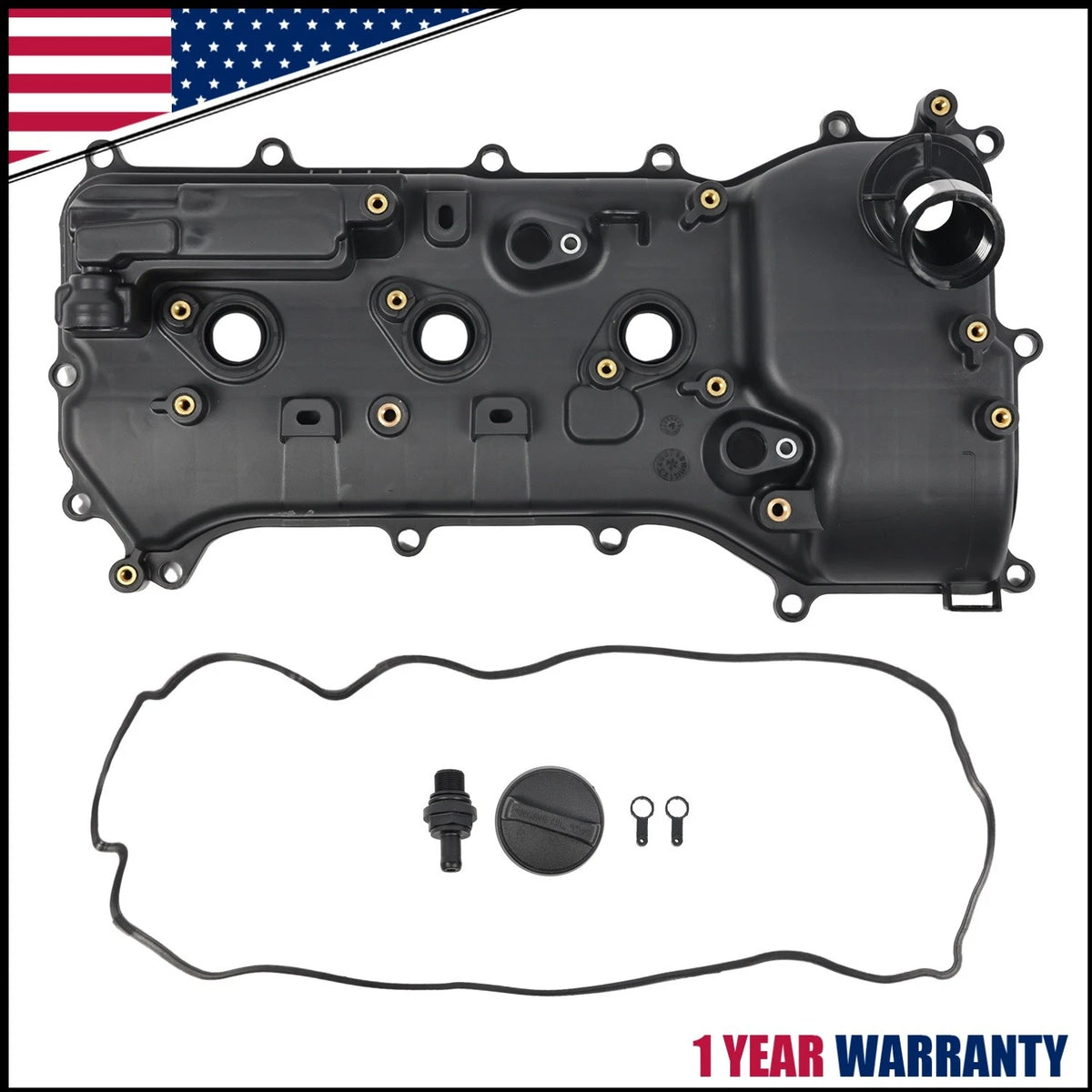 Left Valve Cover for Toyota Highlander Sienna 3.5L V6 (2017–2022) 112020P012