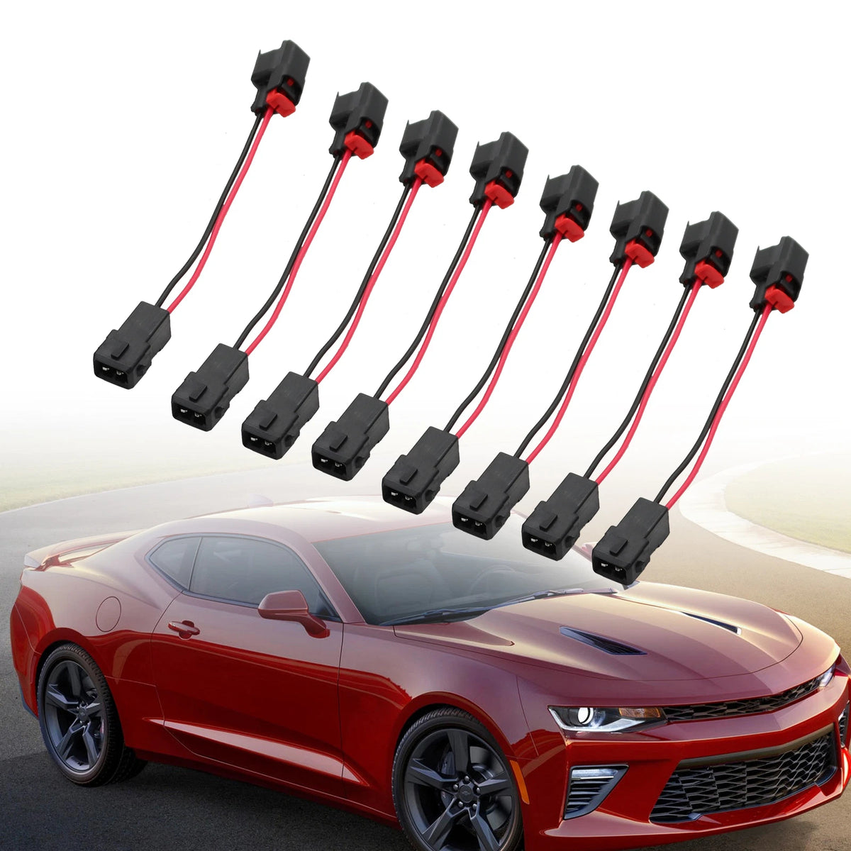 8X Fuel Injector Connector Adapter for LS1 LS2 LS3 LT1 (EV1 to EV6/EV14)