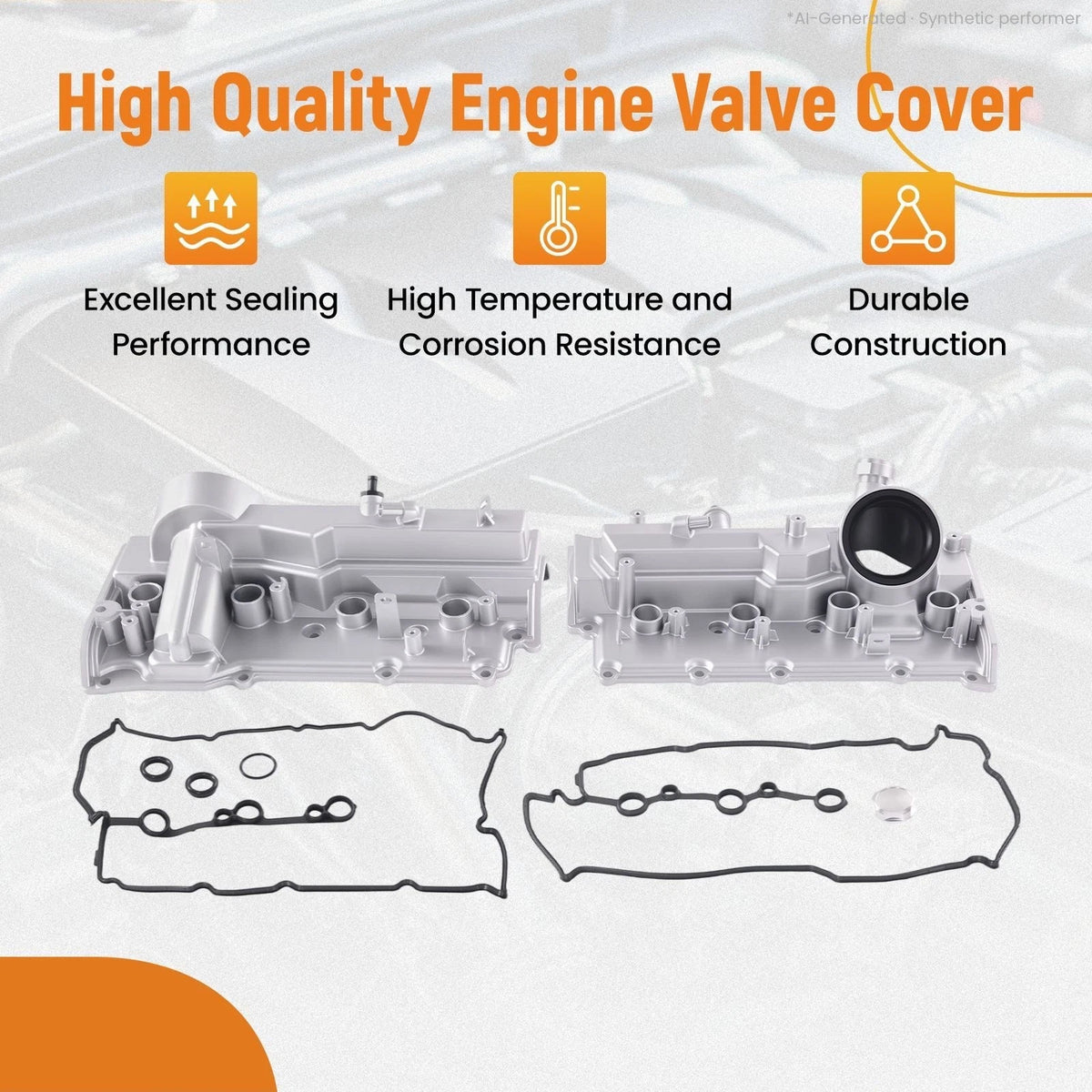 Engine Valve Cover Set for Nissan Titan XD 5.6L V8 (2016–2024) 132641LA0A