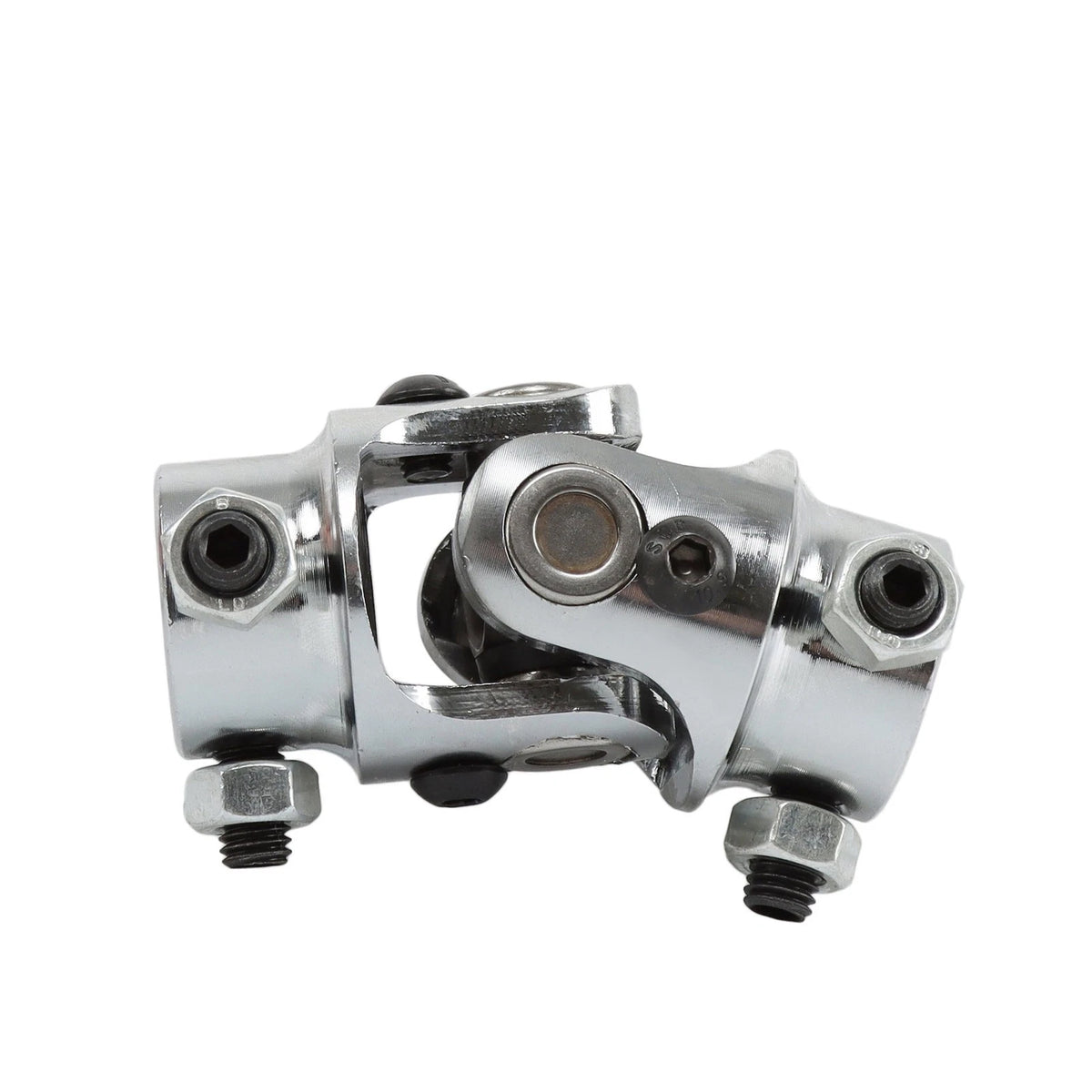 Polished Steering U Joint Coupler 3/4" DD X 3/4" DD for Universal Fit