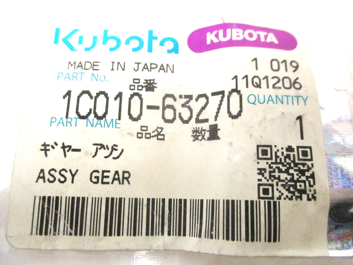 Genuine OEM Gear for Kubota M100GXDTC M6040DT M8200DT M9000 (1C010-63270)