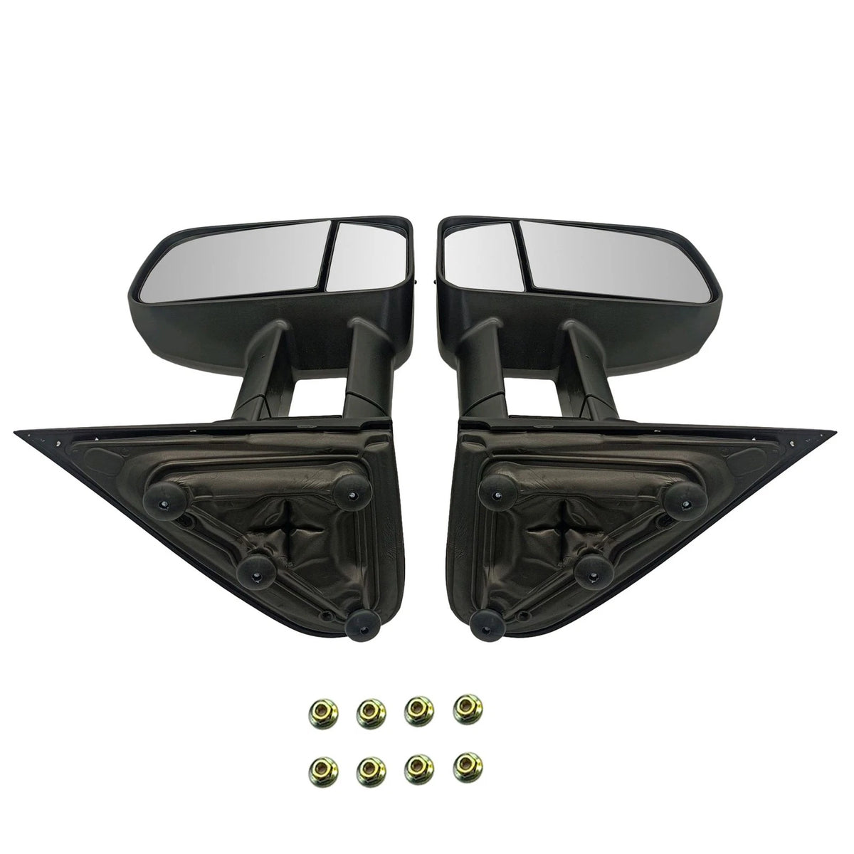 Pair Manual Towing Mirrors for Chevy Silverado Sierra 1500 2500HD 3500HD (2014–2018)