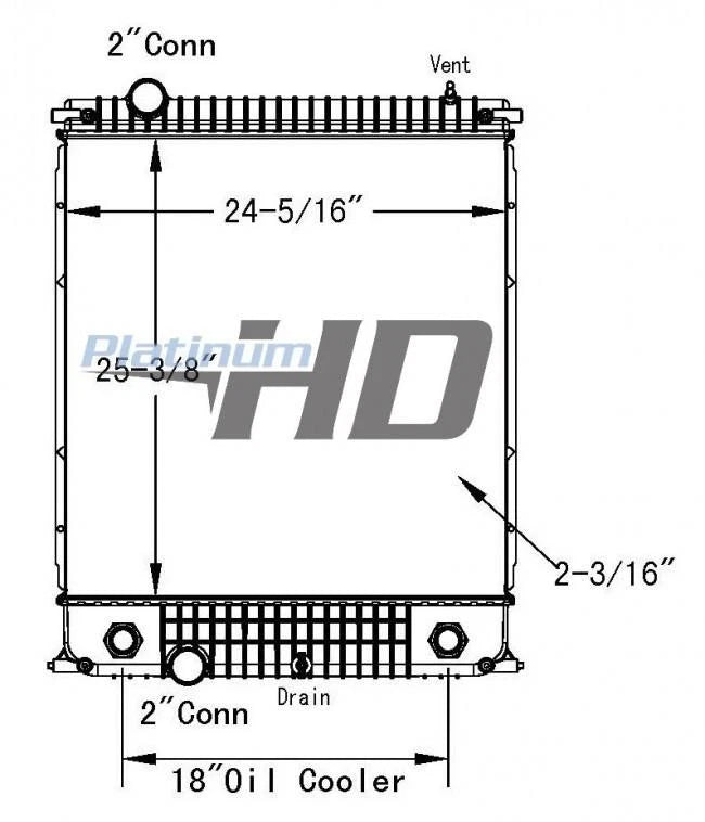 Radiator for Ford F500