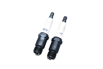2X Autolite 147 Copper Core Resistor Spark Plugs for