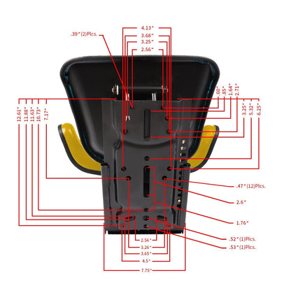Suspension Seat for John Deere 5400, 5410 (Fits Yellow)