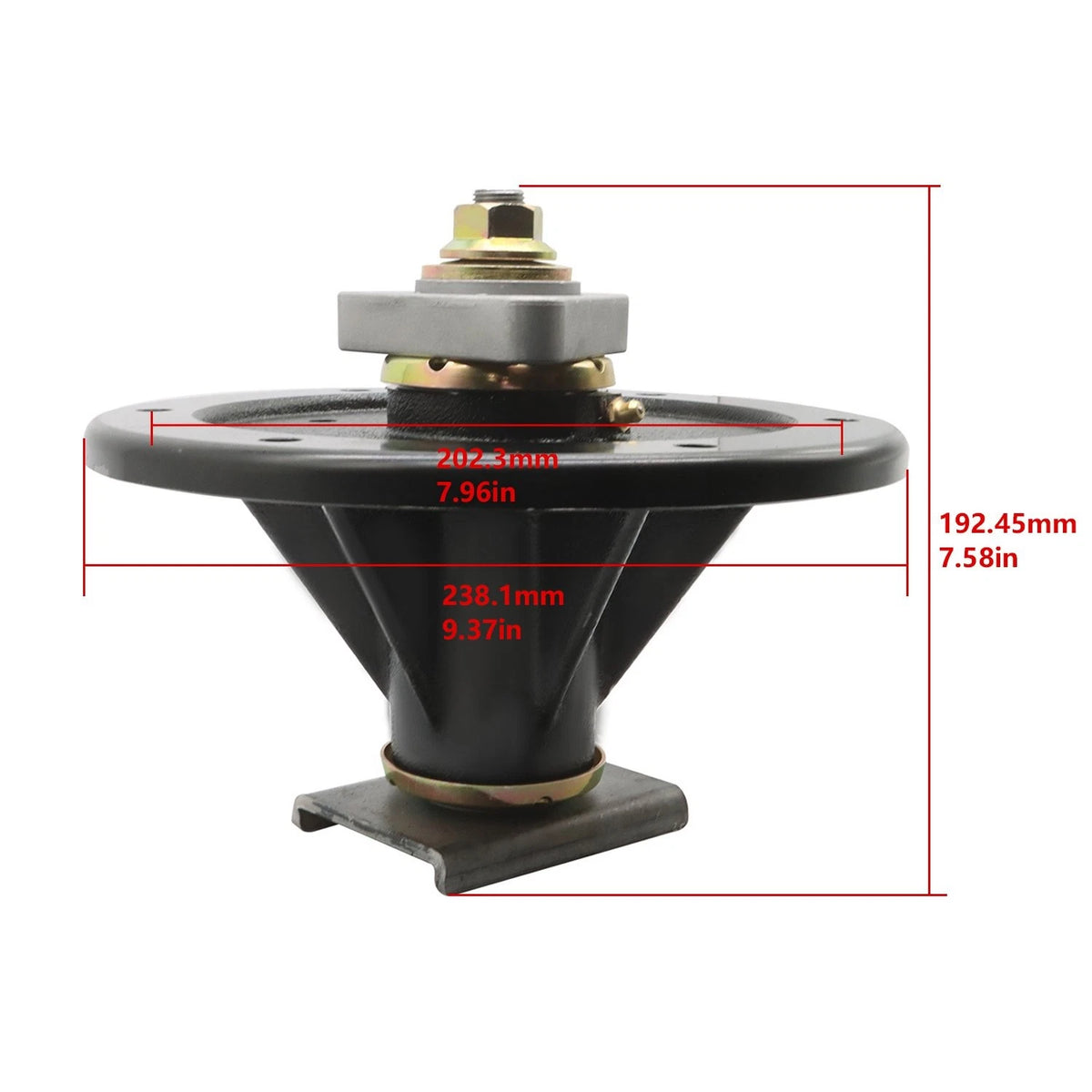 Black Spindle for Toro Z Master 400 410 450 500 528 (2000–2023) 107-8504