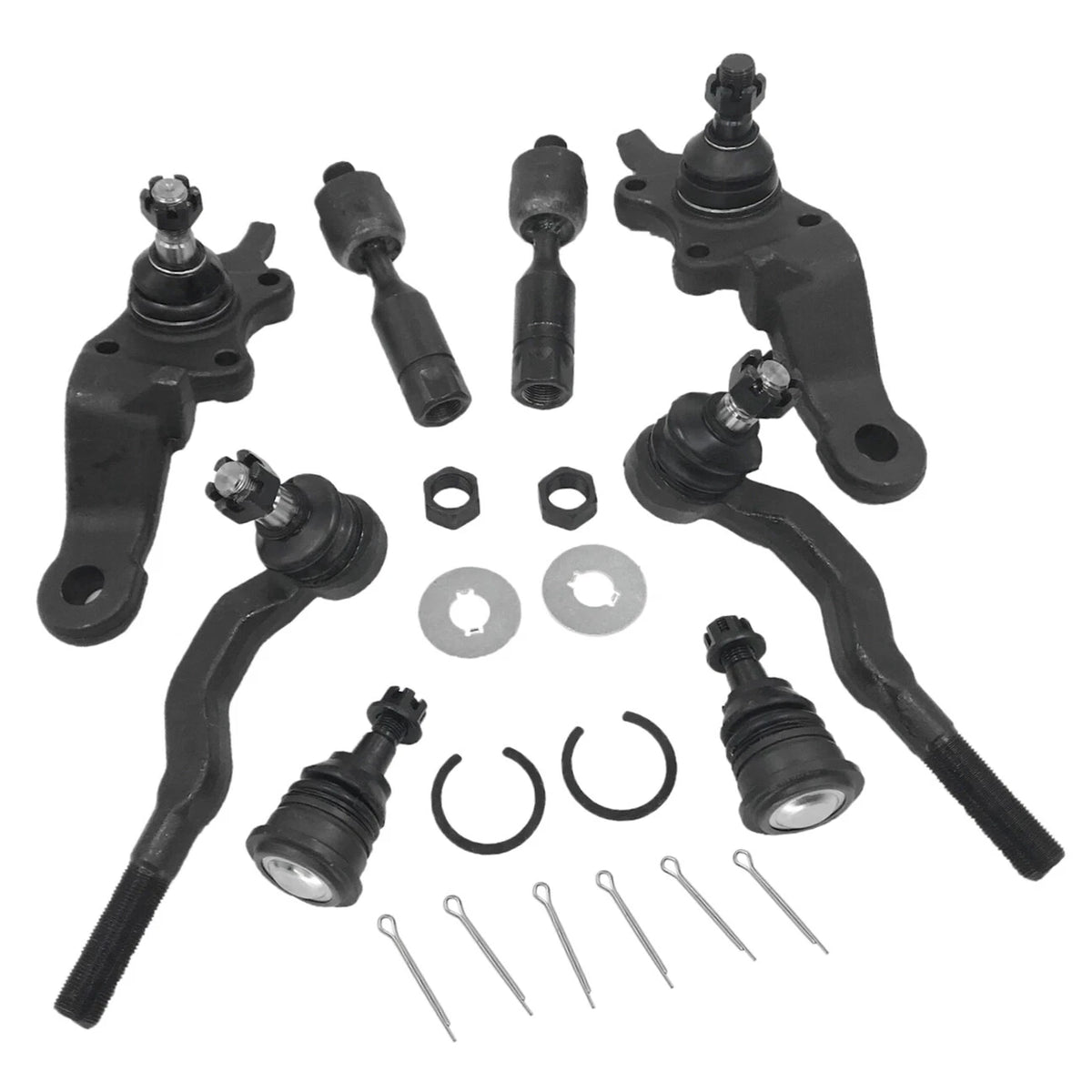 8pcs Front Ball Joints Inner Outer Tie Rods Kit for Toyota Tacoma (1995–2004)