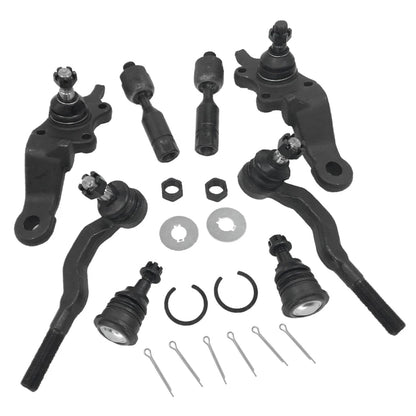 8pcs Front Ball Joints Inner Outer Tie Rods Kit for Toyota Tacoma (1995–2004)