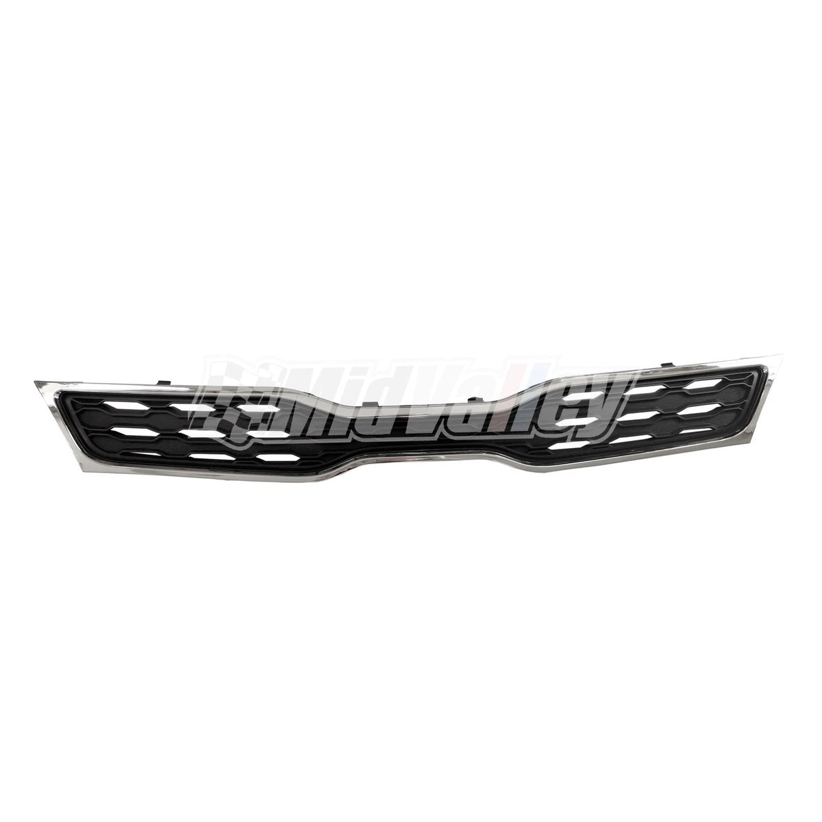 Bumper Grille for Kia Rio Hatchback (2012–2015) Chrome Shell Black Insert