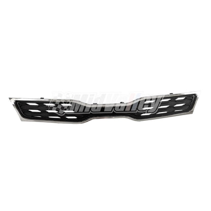Bumper Grille for Kia Rio Hatchback (2012–2015) Chrome Shell Black Insert