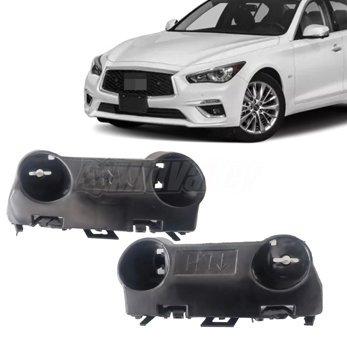 Set of 2 Fender Braces for Infiniti Q50 Hybrid (2014–2021)