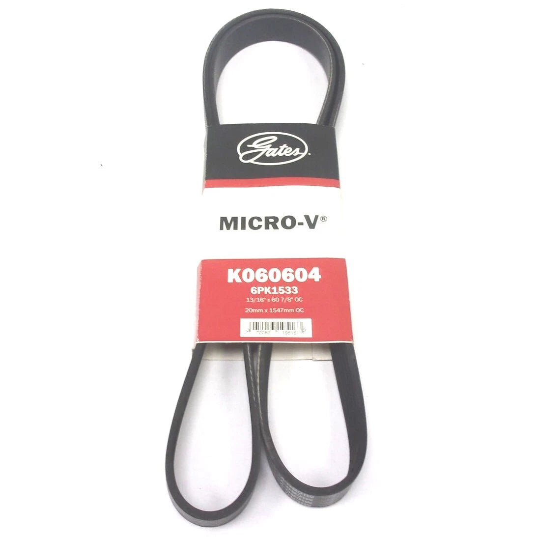 Serpentine Micro-V Belt 6PK1533 for Gates (K060604)