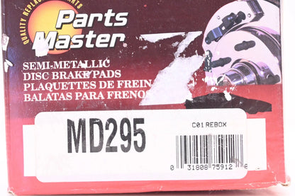 Brake Pad Kit for Parts Master MD295 (NOS)