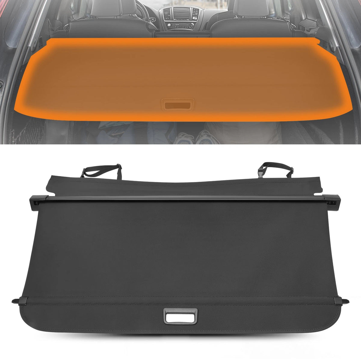 Luggage Cover for Infiniti QX50 (2019–2025) Retractable Canvas Black
