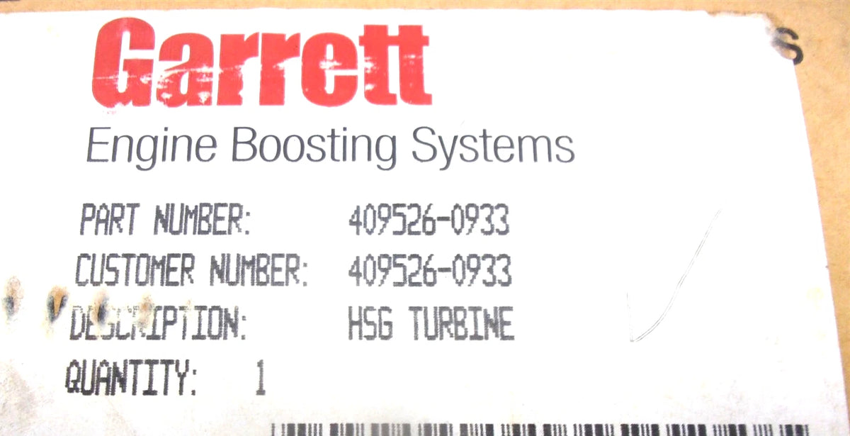 Garrett Turbo Turbine Housing 0.63 A/R for TA3120 (409526-0933)