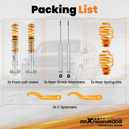 Adjustable Coilover Suspension Kit for BMW E36 (1990–1999)